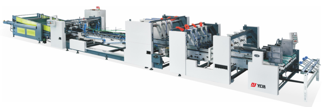 Two-piece splicing and gluing machine