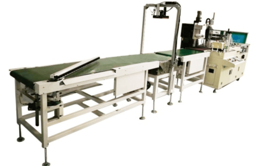 Automatic edge sealing and shrinking packaging machine