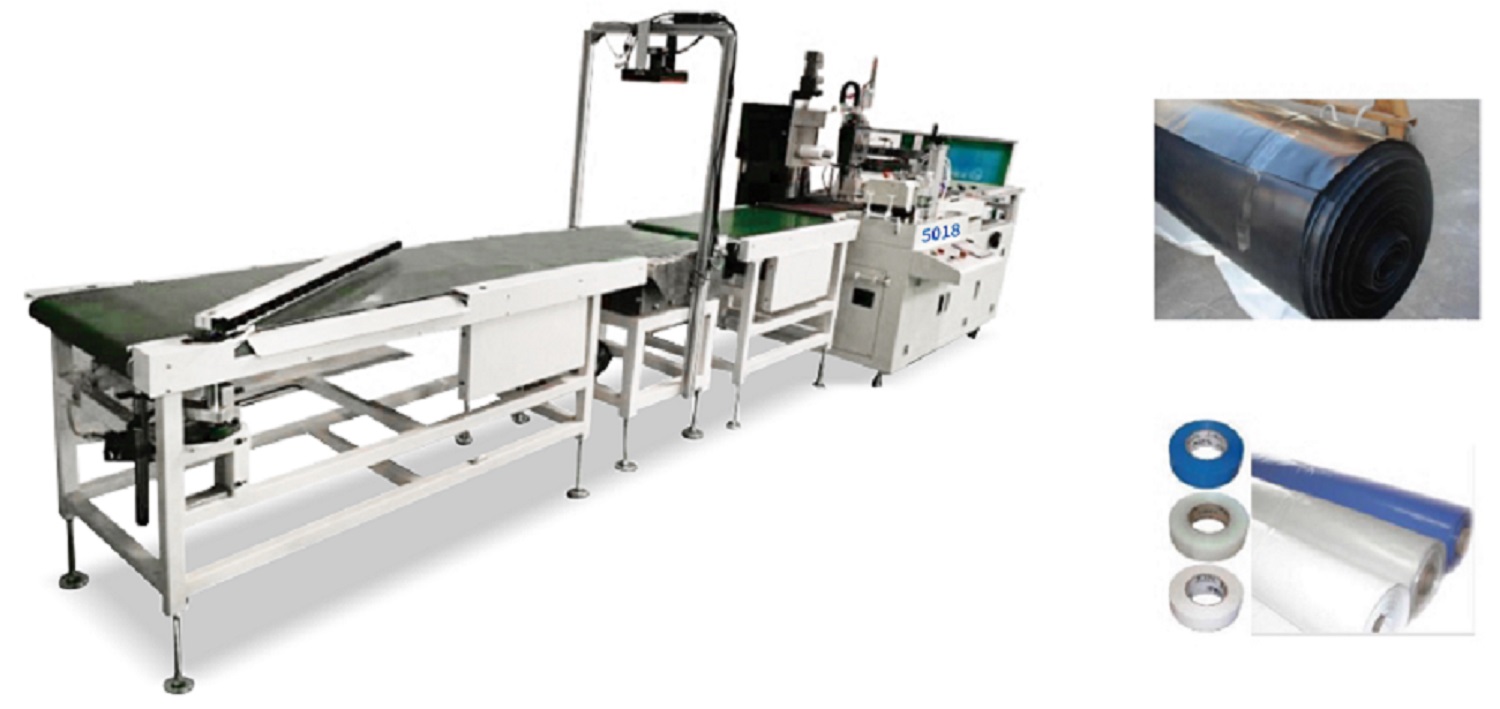 Automatic edge sealing and shrinking packaging machine