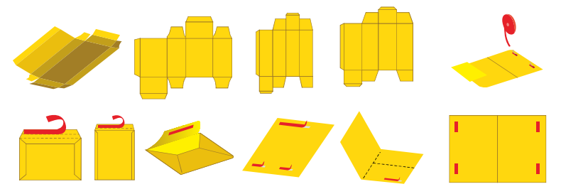 Fully automatic courier box folder-gluer