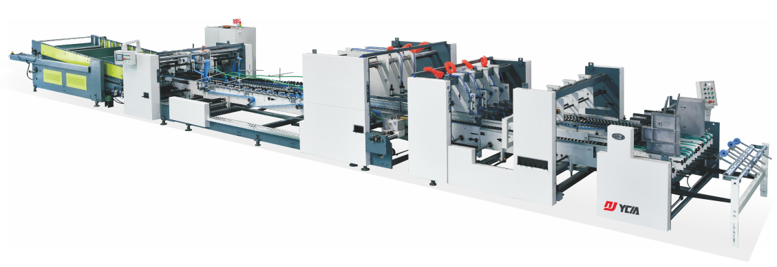 Two-piece splicing and gluing machine