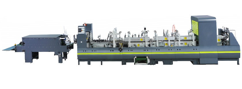 High-performance automatic inspection gluing and folding machine