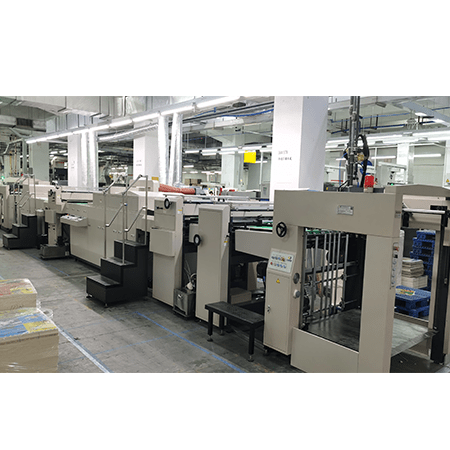 Line varnishing machine