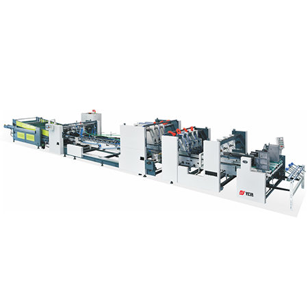 Two-piece splicing and gluing machine