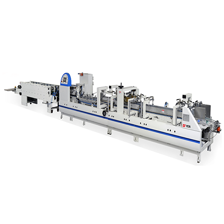 Economic automatic folding and gluing machine