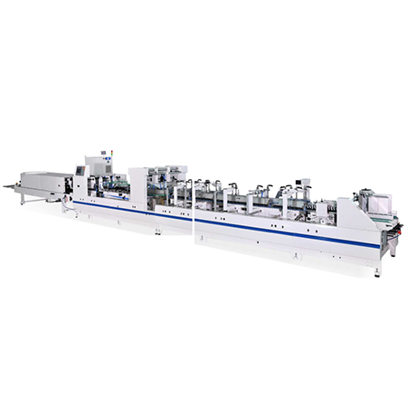 High performance automatic folding and gluing machine